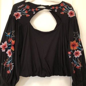 Free People Cropped Long Sleeve